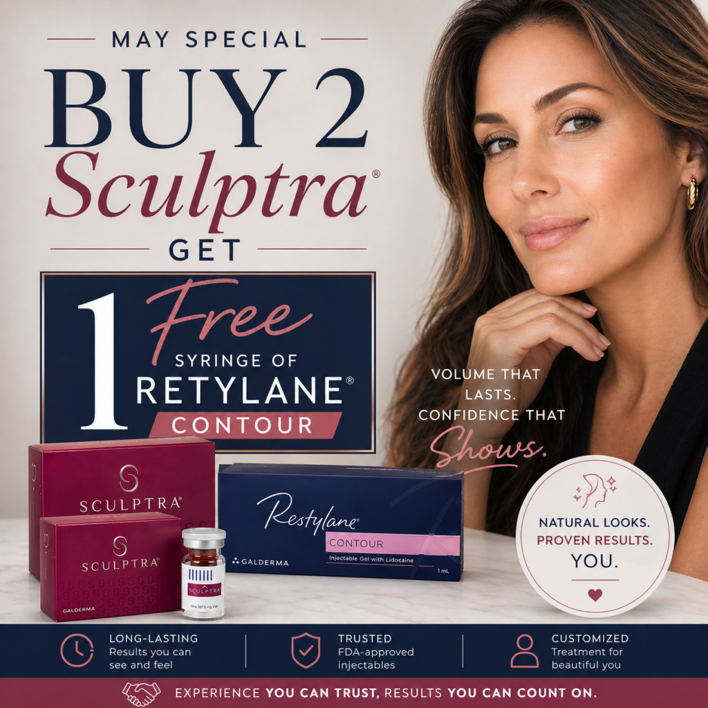 buy 2 vials of sculptra get 1 free syringe of filler